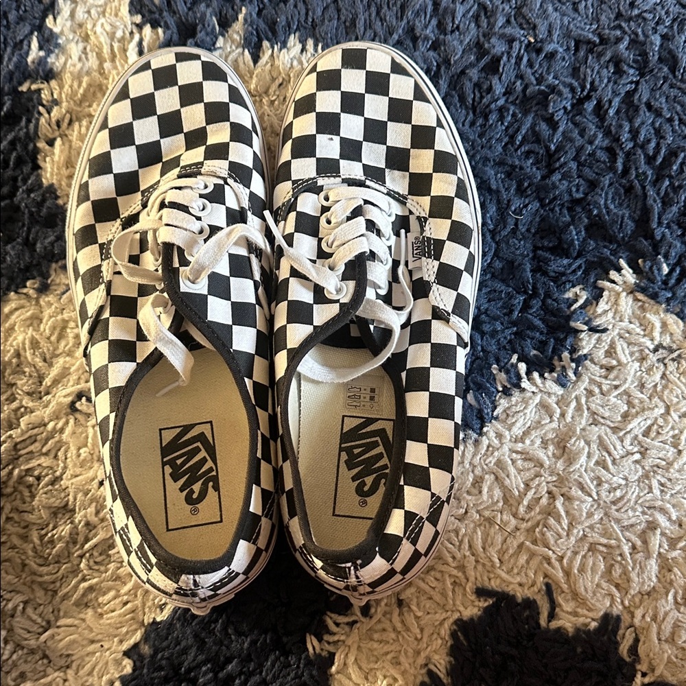 Vans Black and White Checkerboard Shoes